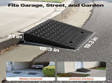 Driveway Curb Ramp, 3.175 Tons Load Capacity, 17.8 cm Rise Height Heavy Duty Curbside Bridge Ramp V952-SJDLYPD20207V3IGL001V0