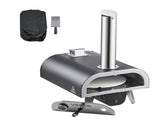 Outdoor Pizza Oven, 12 in Wood Fired Pizza Ovens, Pellet Pizza-Stove with Thermometer & Electric V952-BXPSLDNZWDJPCLPZU001V9