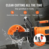 Electric Concrete Saw, 7 in Circular Saw Cutter, 2000 W High Power with Max. 2.5 in Cutting Depth, V952-DDHNTJ1600W7G3JFXV3