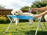 Dog Grooming Hammock, 2-in-1 Foldable Pet Grooming Bed, Mesh Bath Stand with Strap, Portable Wash V1366-AZ2-W-18331