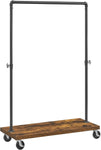 Clothes Rack Rustic Brown Black V178-57884