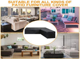 Shaped Sectional Sofa Cover, Waterproof Patio L Shape Sofa Covers for Outdoor Patio Garden Sectional V1370-AZ4-05959