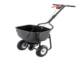 Walk Behind Spreader, 60LBS Capacity, Push Spreader with Hopper Grate, 0-9.8 ft Spreading Width, 8 V952-TCSBJ60LBSPZF8R6S001V0