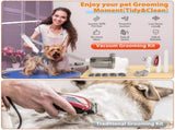 All-in-One Pet Grooming Vacuum Kit with Electric Clipper & Brushes for Dogs and Cats, Low Noise & V1107-CS-GDCWXCQ