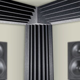 20pcs Studio Acoustic Foam Corner Bass Trap Sound Absorption Treatment Proofing V63-833271