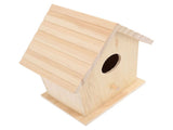 Bird House Paintable Unfinished Wood Bird Breeding Nesting Box for Pet Birds Rest Relax V1294-YM0901-3111240209311