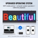 Programmable LED Sign, P10 Full Color LED Scrolling Panel, DIY Custom Text Animation Pattern Display V952-XGSGDBZP40X1EUY8FV3