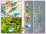 460PCS Adult Homemade Sun Catcher Maker Kit Crystal Sun Catcher Craft Set with Colorful Crystal V1366-AZ2-W-13451