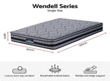 Giselle Bedding 34cm Single Mattress Hybrid, Pocket Spring Bed Mattress MATTRESS-B-TT34-S
