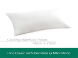Luxor Australian Made Bamboo Cooling Pillow Standard Size Twin Pack V535-BAMBOO-COOLING-PILLOW-X2
