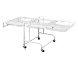 Levede 3 Tier Kitchen Trolley Cart Swivel White Colour KT0200-WH