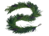 Artificial Norfolk Pine Garland Lifelike Plastic Xmas Pine Garland with Berry for Front Door Window V1294-YM0901-240805FB05-2