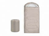 210 x 75cm Beige Portable Envelope Camping Sleeping Bag 1.3kg Thickened Warm Sleeping Bag with Carry V888-ELOSUNG52298