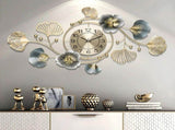 Large Wall Clock 22cm Metal Silent Non Ticking Decoration Hanging Clock Battery Operated with 3D V985-DECORCLOCK