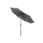 Instahut Outdoor Umbrella 2.7m Beach Pole Garden Tilt Sun Patio UV Charcoal UMB-POLE-27-TIL-CO