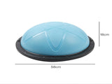 Centra Half Balance Ball Yoga Balance Trainer 2 Resistance Bands Home Gym Blue SP1084-BL-AU