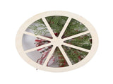 Red Truck Wheel Christmas Bowknot Wreath Fall Wreath Front Door Wooden Hanging Ornament Wreath V1294-YM0523-10320072