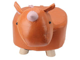 Cute Animal Footstool with Soft Padded Cushion and Prevent Slip Feet Small Footrest Stools for Kids V1294-YM0703-3116230004214