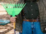 Yard Dethatching Rake Heavy Duty Lawn Rake for Garden Leaves and Thatch Removal 1 Piece V1370-AZ4-16852