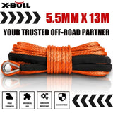 X-BULL 12V Electric Winch 5000LBS Wireless Steel Cable ATV Boat With 13M Synthetic Rope V211-AUEB-AXEW003XBSR001