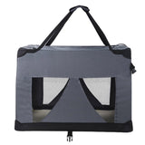 i.Pet Pet Carrier Soft Crate Dog Cat Travel 121x80CM Portable Foldable Car 4XL PET-CARRIER-4XL-GR