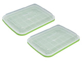 Sprouting Tray Transparent Lid Dense Small Holes Fine Workmanship Plastic Material Seed Sprouter V1294-YM0715-3111210450011