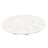 Deviled Egg Platter Sturdy Heat Resistant Hold 12 Eggs White Ceramic Easter Egg Holder Tray for V1294-YM0901-3118240259311