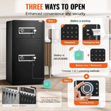 VEVOR Double Door 5.5 cu.ft Safe Box with Key Lock Password Cabinet Black V952-LMBXXLS5567CW705UV9