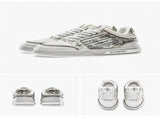 Men'S Casual Shoes Silver Snake Sneakers Board Shoes For Men Yinshe Shoes Urban - Silver - Size V1106-SHOE-65812-SILVER-AU11-EU44