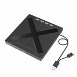 7 in 1 USB 3.0 CD DVD Burner Type C External CD DVD Optical Drive USB Hub Portable CD DVD Player for V1369-AZ3-W-11646