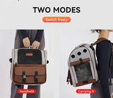 Cat Backpack Carrier - Lightweight, Foldable, Shape-Retaining Travel Bag for Cats and Small Dogs up V1232-MBB004