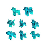 40X Geometric Translucent Dog Toy Capsules 50mm Collectible Gacha in Display Box V274-TOY-KN-F-GDOGTG-50