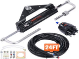 Hydraulic Outboard Steering Kit, 150HP, Marine Boat Hydraulic Steering System, with Helm Pump V952-XWYYFXBDJTJ1ISOVRV0