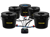 DWC Hydroponic System, 5 Gallon 5 Buckets, Deep Water Culture Growing Bucket, Hydroponics Grow Kit V952-SSSPXTYX5220VAXN5V3