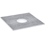Shower Curb Kit, 914x914mm Shower Pan Kit with 160mm Central Drain, Lightweight EPS Shower V952-LYAZDB3636YCVU1CGV0