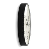 Newgate Radio City Wall Clock Black Arabic Dial - Matte Black V398-NM-RADC254K