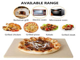 1 Set Pizza Stone Wooden Pizza Peel Paddle Baking Stone for Oven and Grill Thermal Shock Resistant V1294-YM0717-10102893