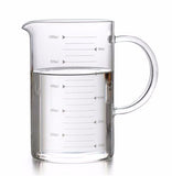 Large 1000ml Clear Borosilicate Glass Measuring Cup with Direct Fire Heat Resistance LSB-59229