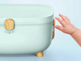 Plastic Medicine Storage Box Oval Double Layers Multi Grid Large Capacity Medical Box Organizer for V1294-YM0717-3117220203011