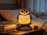 Realistic Owl Figurine Night Light, USB Powered Warm LED Table Lamp, Soft Eye-Friendly Lighting, V1192-AZ-W-24669