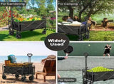 250KG Load Capacity 300L Large Capacity Heavy Duty Foldable Beach Car - All-Terrain Foldable V1102-HELYC-001