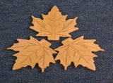6 coasters in the shape of a maple leaf - heat-resistant and heat-insulating - suitable for dining V1259-DP01-BO-518
