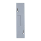 Grey Two-Door L-shaped Office Gym Shed Storage Lockers V63-835141
