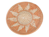 Round Grass Wall Ornaments 35cm Diameter Hand Knitting Hanging Woven Wall Baskets for Living Room V1294-YM0703-3115230050711
