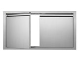 BBQ Access Door, 762x532 mm Double Outdoor Kitchen Door, Stainless Steel Flush Mount Door, Wall V952-SMABSCJMYS30M2GZNV0