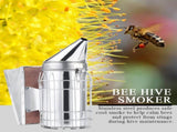 Bee Hive Smoker with Heat Shield Protection Board Iron Beekeeping Equipment V1294-YM0722-JY04824