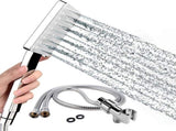 Rain Shower Head with Handheld, 6 Jet Types, High Pressure Water Saving V1263-JX-5184