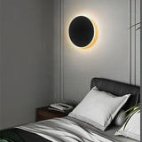 20CM Black Sensor Eclipse Wall Light 2Pcs Stepless Dimming V1221-XM-LB451-GM31