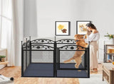 Fin Heavy Duty Dog Play Pen Enclosure Whelping Cage With Fertility Mat Puppy Playpen 60x110cm V767-P-XE843-G1
