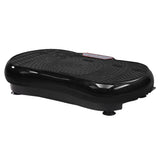 Everfit Vibration Machine Platform Vibrator Resistance Rope Home Fitness Black FIT-H-VP-ROUND-BK